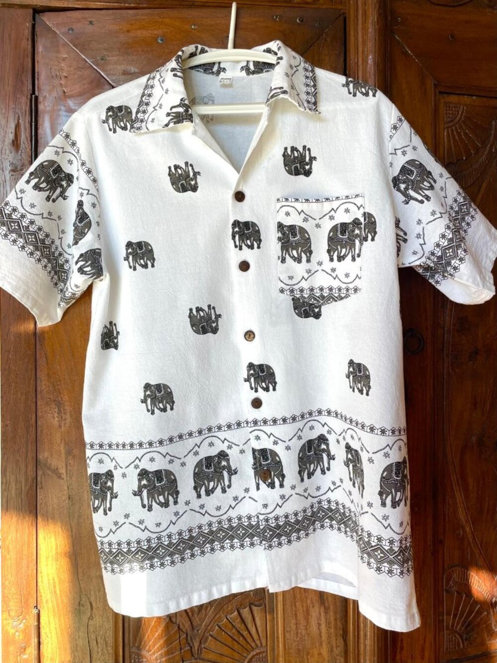 Traditional Thai cotton shirt, large